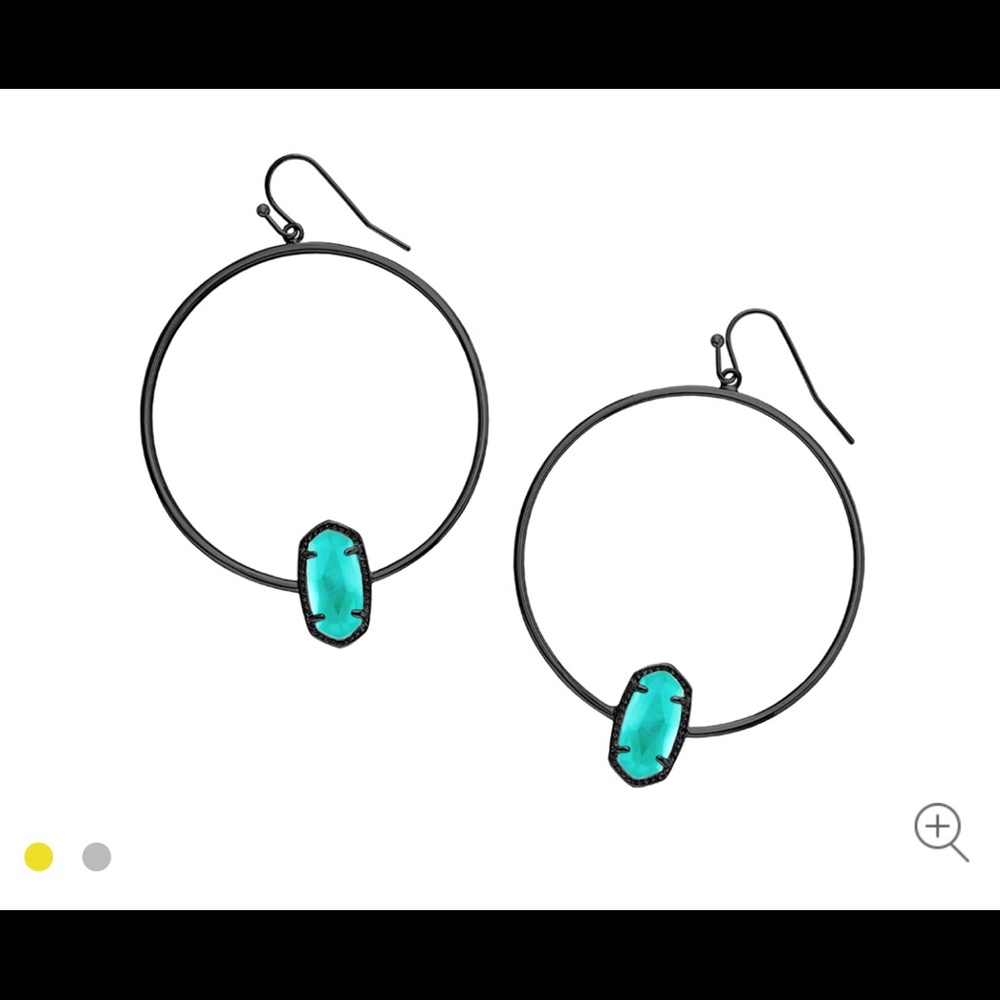 Kendra Scott Elora Hoop in Gunmetal